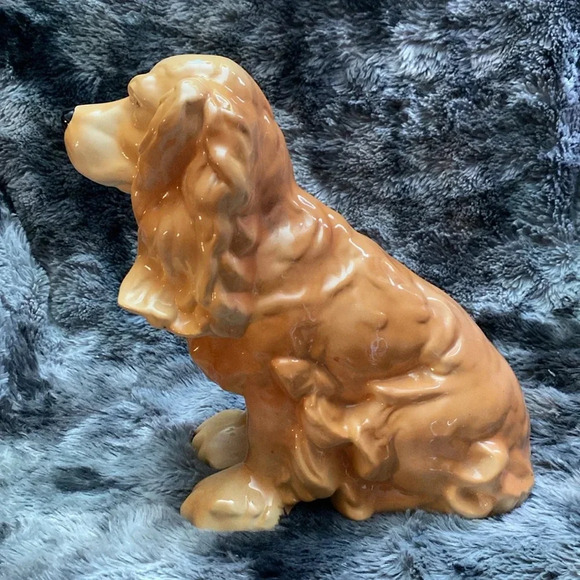 Large 10" tall realistic ceramic Spaniel dog statue/ figurine - Picture 6 of 16